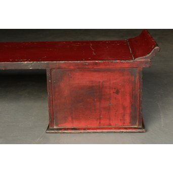 根来風古漆塗 六尺長尺机　T399 