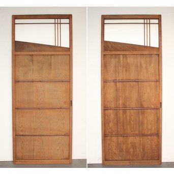 一対のデザイン雪隠戸 2枚1組　GD1110