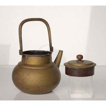 金谷五郎三郎系 黄銅砲口 銅瓶/湯沸　M019 