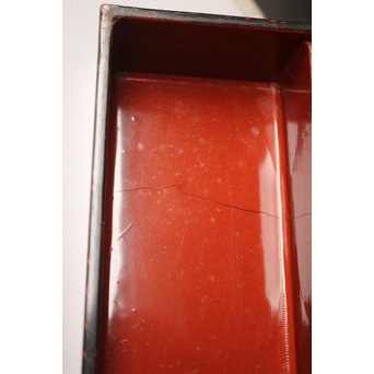 浄法寺塗 渦巻紋重箱　Q009 