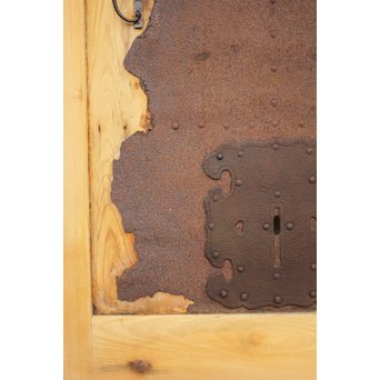 侘朽ちた鉄板 細身格子蔵戸　W588 