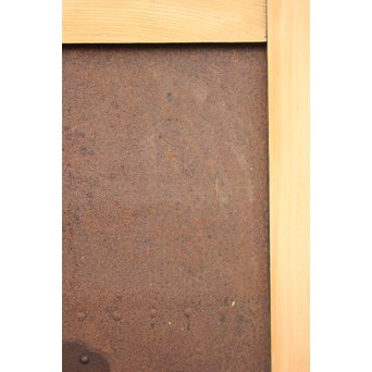 侘朽ちた鉄板 細身格子蔵戸　W588 