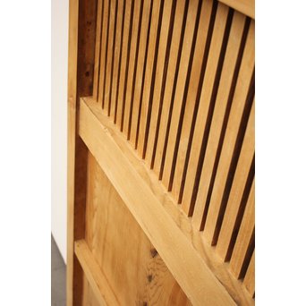 侘朽ちた鉄板 細身格子蔵戸　W588 