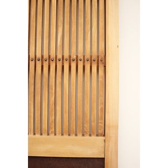 侘朽ちた鉄板 細身格子蔵戸　W588 