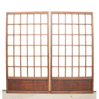 36分割 細分升ガラス戸 【市松】4枚1組　GD1113Y AB　ウラ