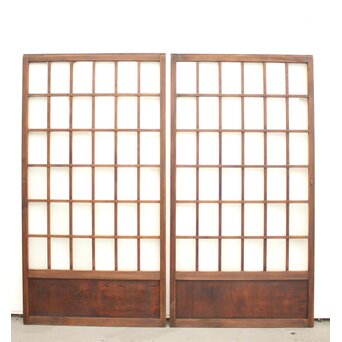 36分割 細分升ガラス戸 【市松】4枚1組　GD1113Y CD　ウラ