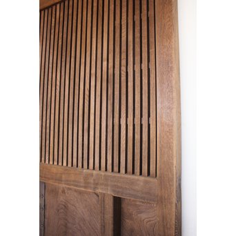 ハイサイズ総欅格子蔵戸　W593 