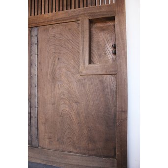 ハイサイズ総欅格子蔵戸　W593 