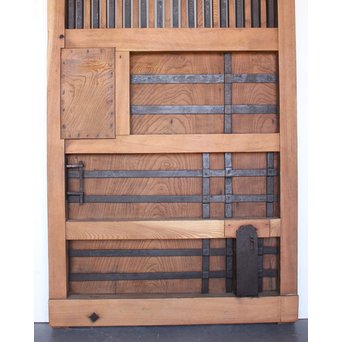 ハイサイズ総欅格子蔵戸　W593 