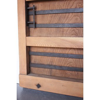 ハイサイズ総欅格子蔵戸　W593 