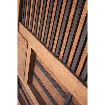 ハイサイズ総欅格子蔵戸　W593 