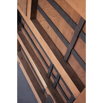 ハイサイズ総欅格子蔵戸　W593 