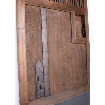 ハイサイズ総欅格子蔵戸　W593 