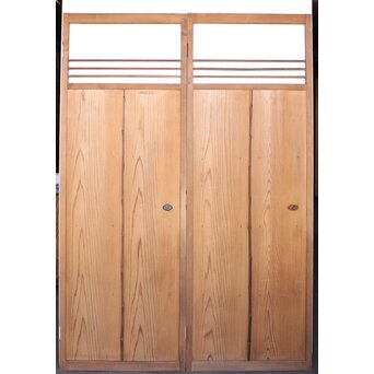 葉ガラスの一対雪隠戸 2枚1組　GD1117YD