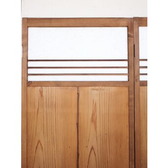 葉ガラスの一対雪隠戸 2枚1組　GD1117YD 