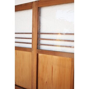 葉ガラスの一対雪隠戸 2枚1組　GD1117YD 