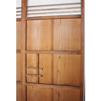 葉ガラスの一対雪隠戸 2枚1組　GD1117YD 