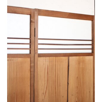 葉ガラスの一対雪隠戸 2枚1組　GD1117YD 