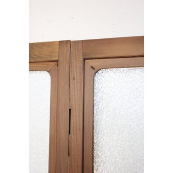 プレスガラスの一対雪隠戸 2枚1組　GD1118YD 