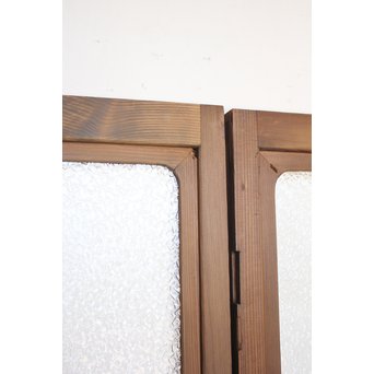 プレスガラスの一対雪隠戸 2枚1組　GD1118YD 