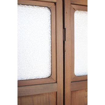 プレスガラスの一対雪隠戸 2枚1組　GD1118YD 