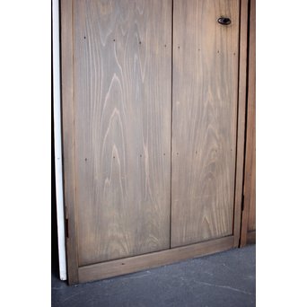 プレスガラスの一対雪隠戸 2枚1組　GD1118YD 