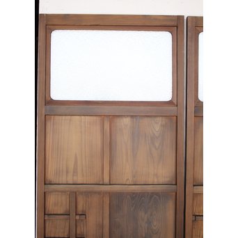 プレスガラスの一対雪隠戸 2枚1組　GD1118YD 