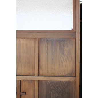 プレスガラスの一対雪隠戸 2枚1組　GD1118YD 