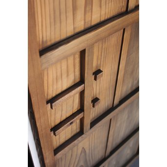 プレスガラスの一対雪隠戸 2枚1組　GD1118YD 