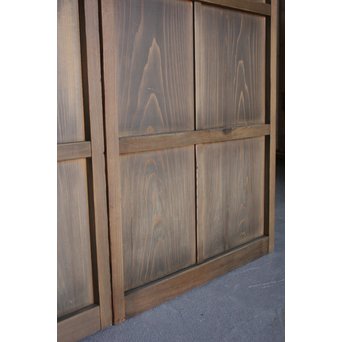 プレスガラスの一対雪隠戸 2枚1組　GD1118YD 