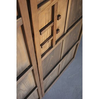 プレスガラスの一対雪隠戸 2枚1組　GD1118YD 