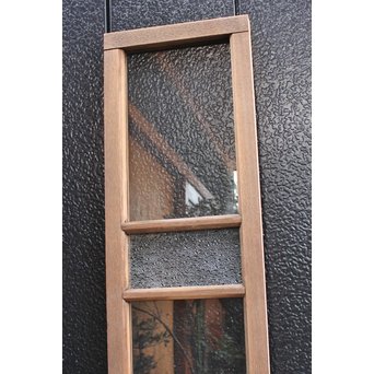 緑色ガラス欄間 2枚1組　R2257 