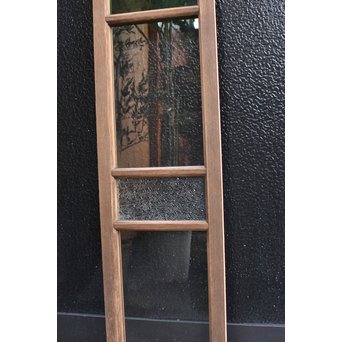 緑色ガラス欄間 2枚1組　R2257 