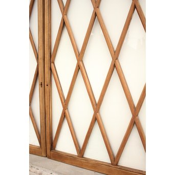 ダイアカットの市松ガラス窓 2枚1組　GD1137 