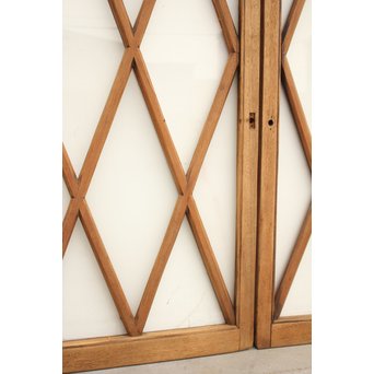 ダイアカットの市松ガラス窓 2枚1組　GD1137 