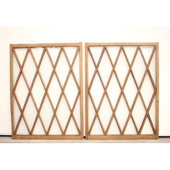 ダイアカットの市松ガラス窓 2枚1組　GD1137 