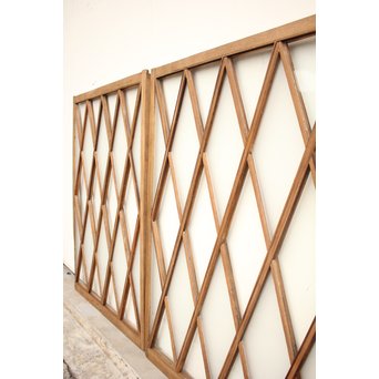 ダイアカットの市松ガラス窓 2枚1組　GD1137 