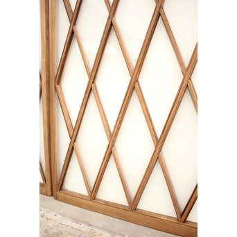 ダイアカットの市松ガラス窓 2枚1組　GD1137 