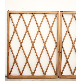 ダイアカットの市松ガラス窓 2枚1組　GD1137 