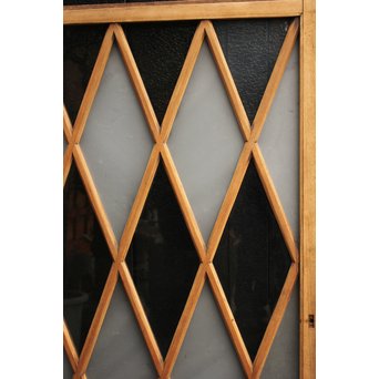 ダイアカットの市松ガラス窓 2枚1組　GD1137 