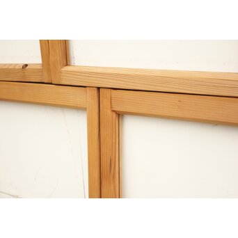 小型ガラス欄間 4枚1組　R2260 すっきり白木の　清潔感ある建具です