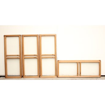 小型ガラス欄間 4枚1組　R2260 ここから背面