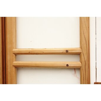 小型ガラス欄間 4枚1組　R2260 背面も面取りしてあり　見劣りしません