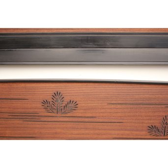 黒枠松葉透かし欄間 2枚1組　R2261 