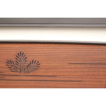 黒枠松葉透かし欄間 2枚1組　R2261 