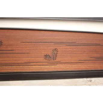 黒枠松葉透かし欄間 2枚1組　R2261 