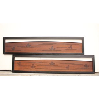 黒枠松葉透かし欄間 2枚1組　R2261