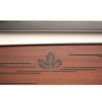 黒枠松葉透かし欄間 2枚1組　R2261 