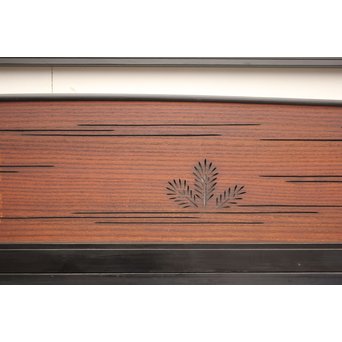 黒枠松葉透かし欄間 2枚1組　R2261 