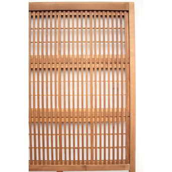 障子枠付 白木絵ガラス格子戸 2枚1組　L913 